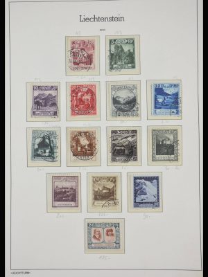 Stamp collection 28188 Liechtenstein 1912-1990.