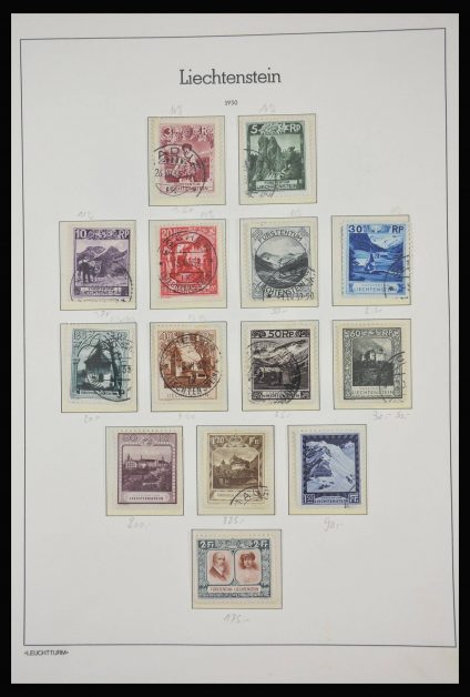 Stamp collection 28188 Liechtenstein 1912-1990.