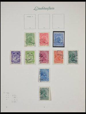 Stamp collection 28190 Liechtenstein 1912-1975.