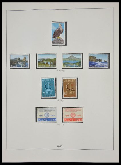 Stamp collection 28243 Scandinavia 1965-1987.