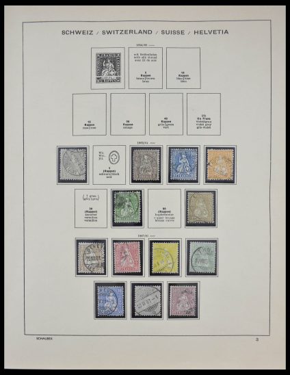 Stamp collection 28316 Switzerland 1862-1983.