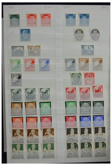 Stamp collection 28378 German Reich mint hinged and used.