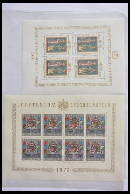 Stamp collection 28472 Liechtenstein 1973-1985.