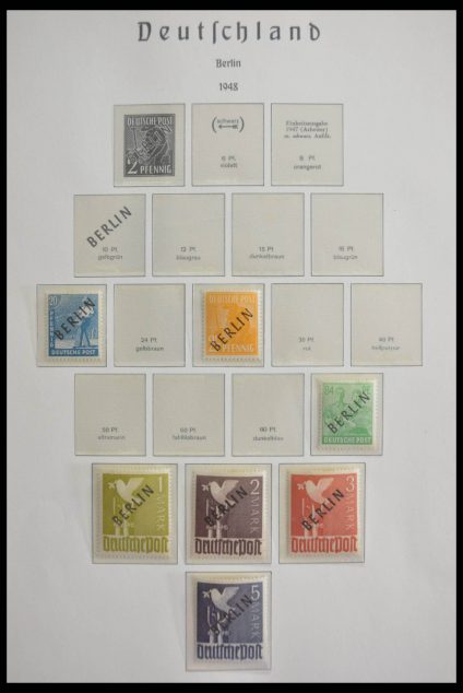 Stamp collection 28605 Berlin 1948-1990.