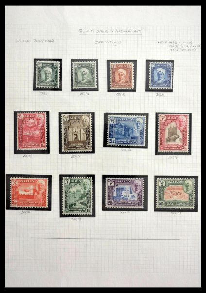 Stamp collection 28672 Aden Qu'aiti State 1942-1966.