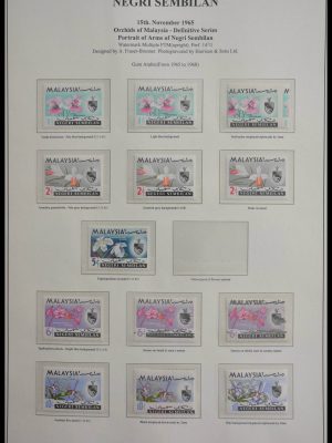 Stamp collection 28674 Malaysia Negri Sembilan 1965-1992.