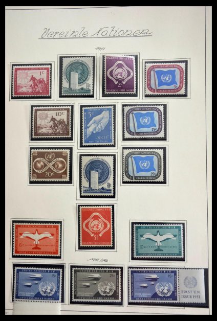 Stamp collection 28699 United Nations 1951-1988.