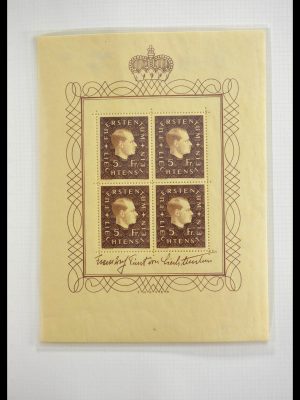 Stamp collection 28810 Liechtenstein 1939-1981 kleinbogen.