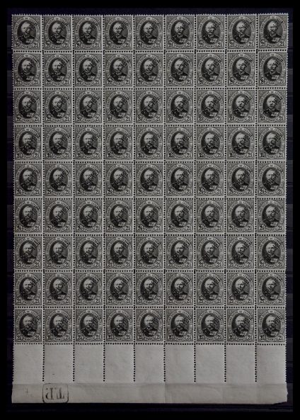 Stamp collection 28900 Luxembourg service 1899.