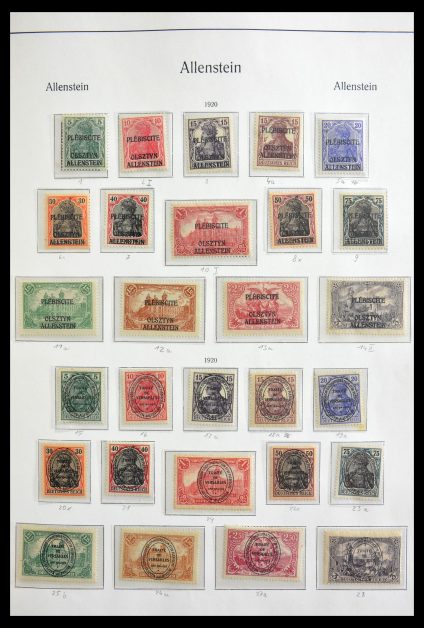 Stamp collection 29029 German territories 1919-1920.