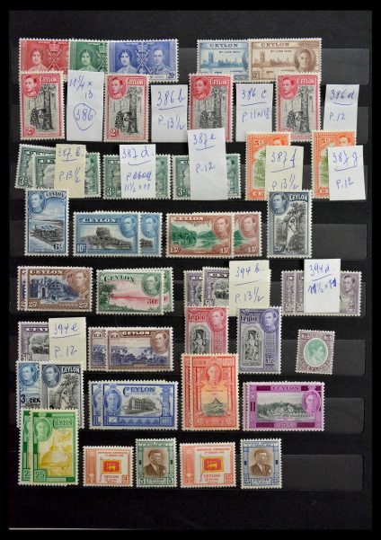 Stamp collection 29068 Ceylon/Sri Lanka 1937-1971.