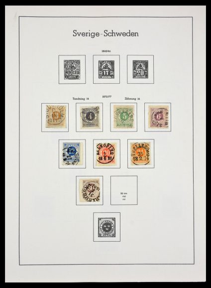 Stamp collection 29125 Sweden 1872-1999.