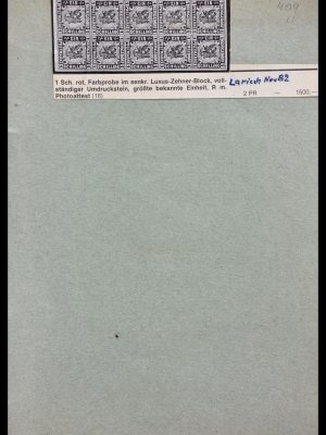 Stamp collection 29129 Germany proofs and essays 1849-1960.