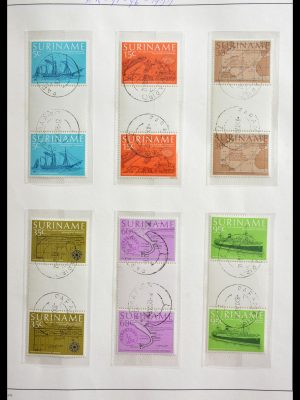 Stamp collection 29154 Surinam gutterpairs 1977-2003.