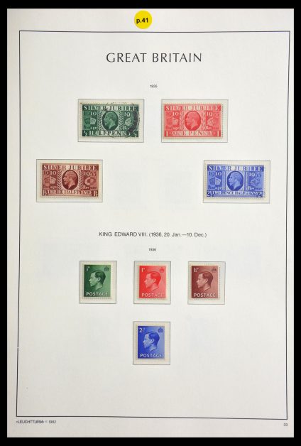 Stamp collection 29186 Great Britain 1924-1936.