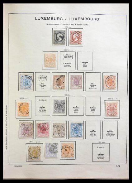 Stamp collection 29204 Luxembourg 1852-1984.