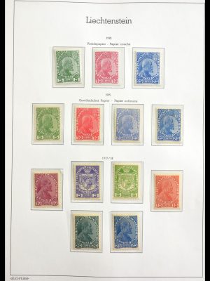 Stamp collection 29209 Liechtenstein 1912-1971.