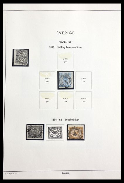 Stamp collection 29221 Sweden 1855-1967.