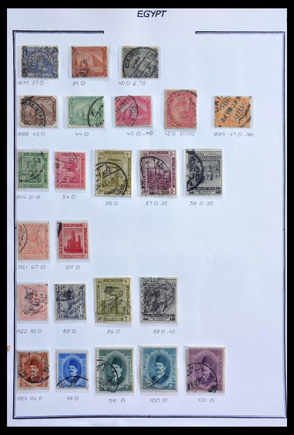 Stamp collection 29224 Egypt 1870-2002.