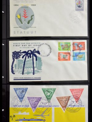 Stamp collection 29235 Surinam FDC's 1960-2006.