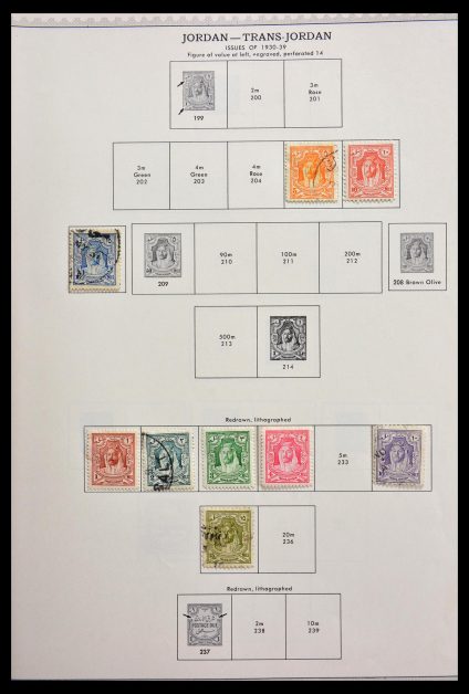 Stamp collection 29270 Palestine/Jordan 1918-1998.