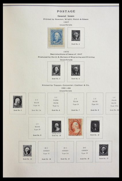 Stamp collection 29288 USA 1851-1976.