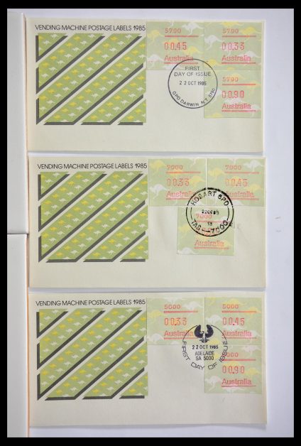 Stamp collection 29353 Western Europe machine vending labels.