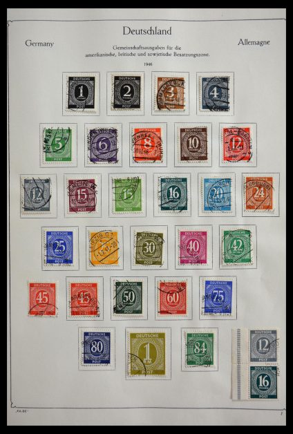 Stamp collection 29359 German Zones 1945-1949.