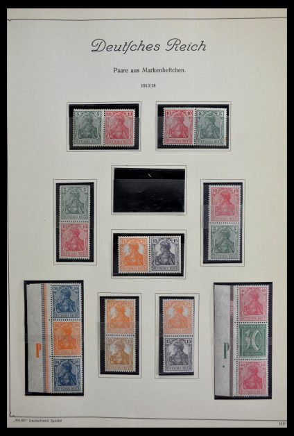 Stamp collection 29391 Combinations German Reich 1913-1945.