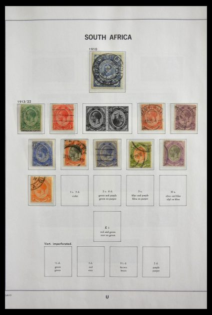 Stamp collection 29393 South Africa 1910-2001.