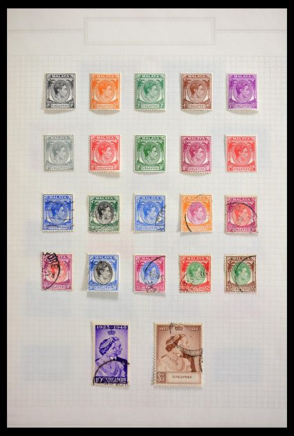 Stamp collection 29409 Singapore 1948-1996.