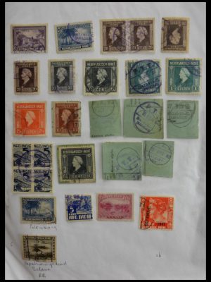 Stamp collection 29422 Dutch east Indies cancels.