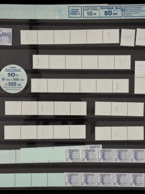 Stamp collection 29483 Bundespost coilstamps.