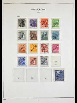 Stamp collection 29525 Berlin 1948-1990.