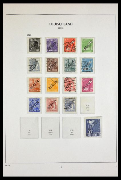 Stamp collection 29525 Berlin 1948-1990.