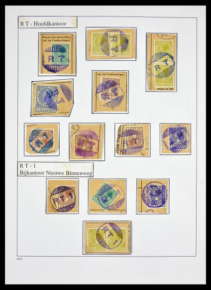 Stamp collection 29531 Netherlands gummi cancels.