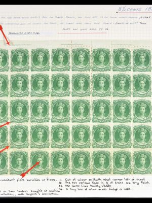 Stamp collection 29550 Nova Scotia 1860.