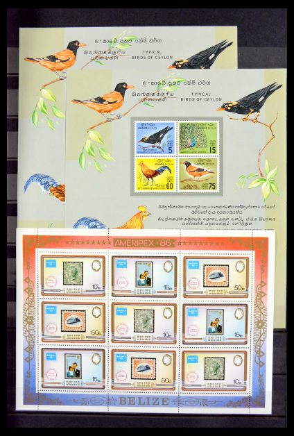 Stamp collection 29584 World souvenir sheets 1980-2011.