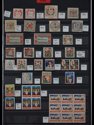 Stamp collection 29587 USA Christmas seals 1907-1978.