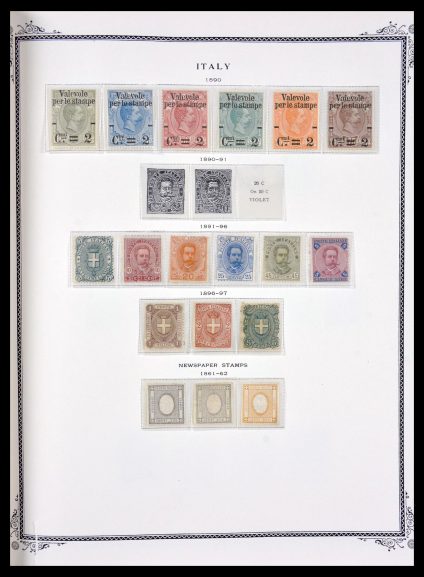 Stamp collection 29644 Italy 1855-1928.