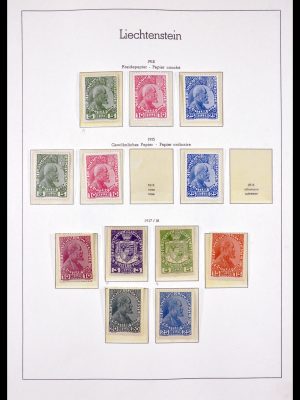 Stamp collection 29734 Liechtenstein 1912-1968.