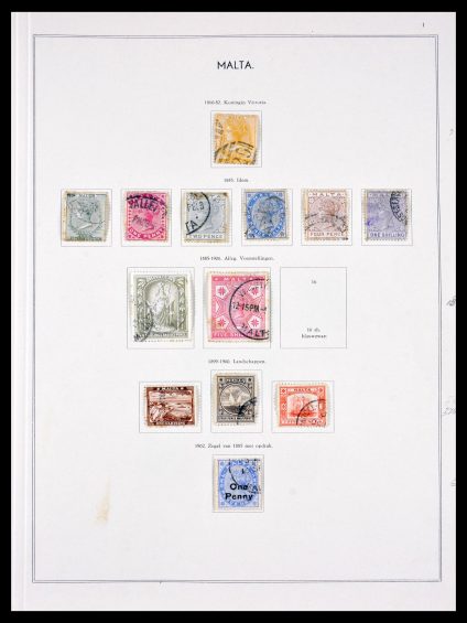 Stamp collection 29753 Malta 1863-1982.