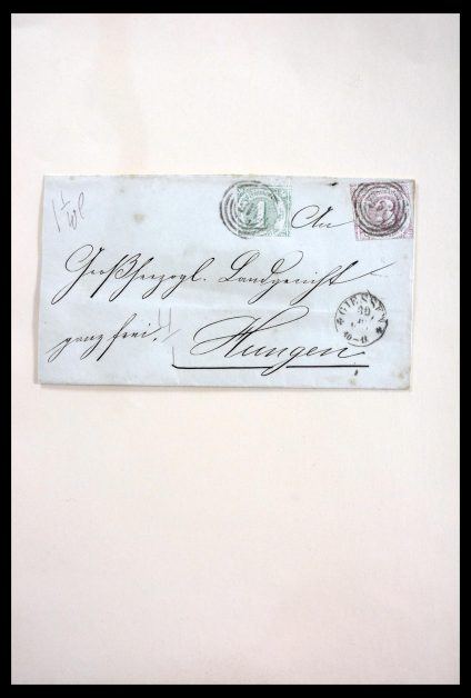 Stamp collection 29789 Thurn & Taxis 1852-1866.