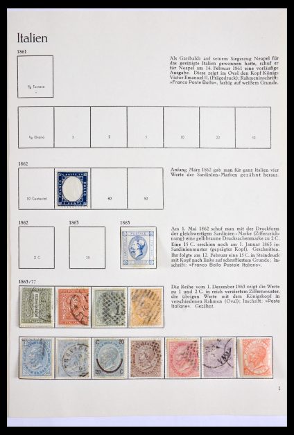 Stamp collection 29893 Italy 1862-1970.
