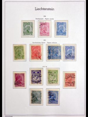 Stamp collection 30024 Liechtenstein 1912-1984.