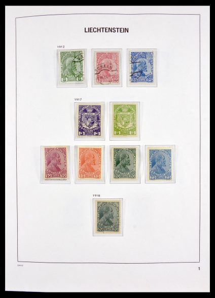Stamp collection 30045 Liechtenstein 1912-2003.