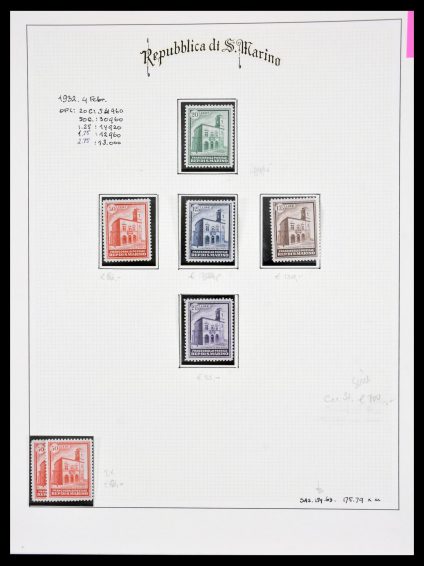 Stamp collection 30046 San Marino 1877-1958.