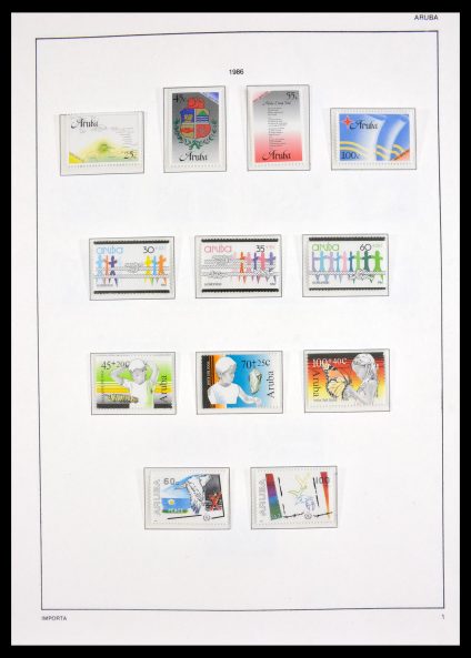 Stamp collection 30052 Aruba 1986-2011.