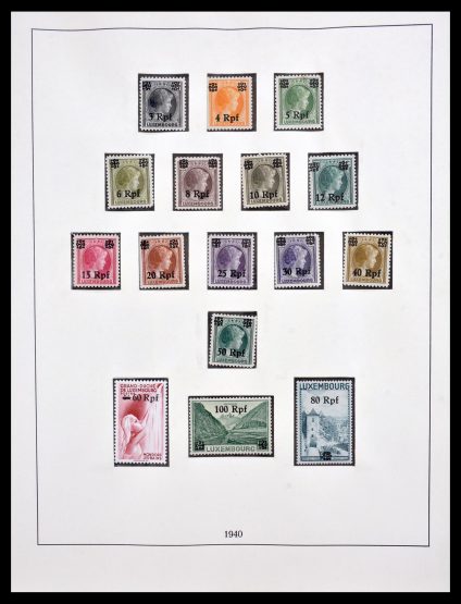 Stamp collection 30100 Luxembourg 1940-2008.