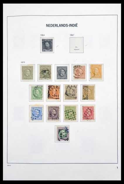Stamp collection 30105 Dutch east Indies 1870-1948.